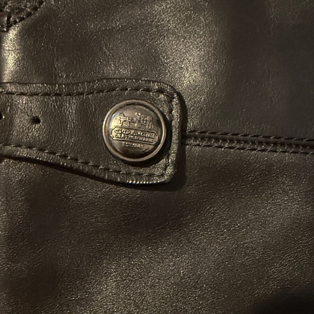 Coach Dark Brown Leather Over-the-Knee Boots - Picture 2 of 5